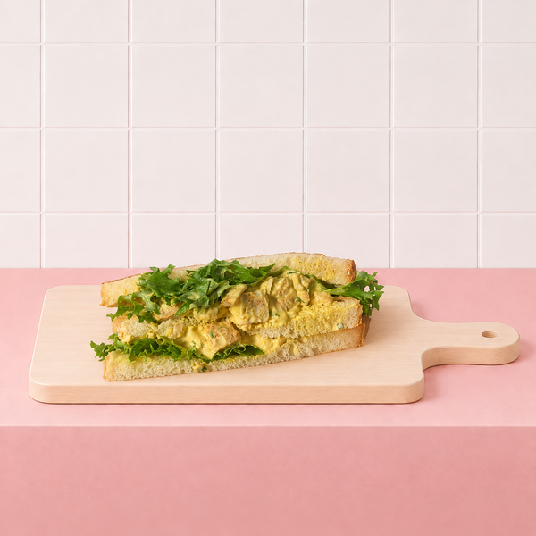 Sandwich med kycklingcurry röra