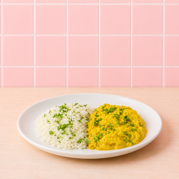 Kycklinggryta med curry och ris