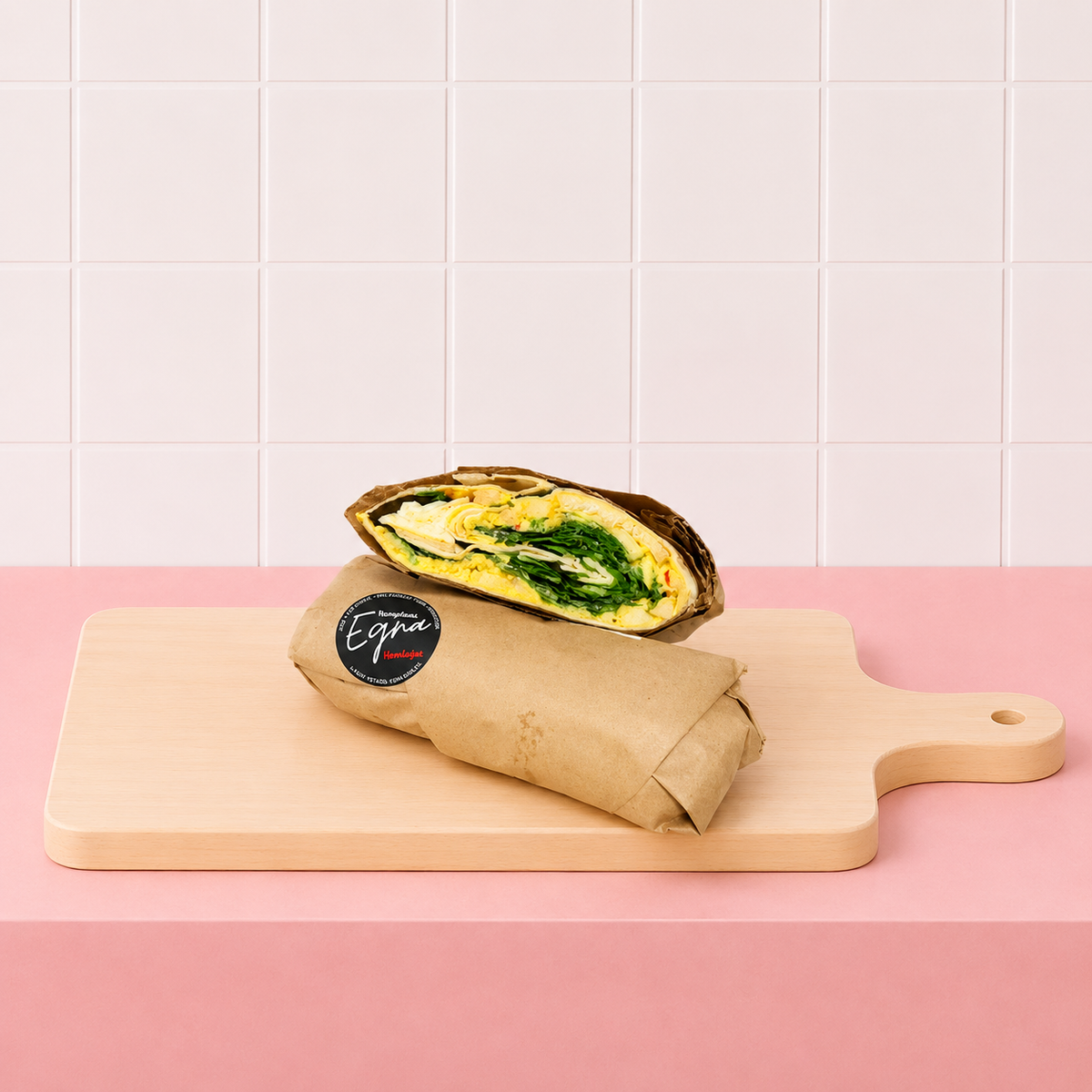Wrap med kycklingcurry röra